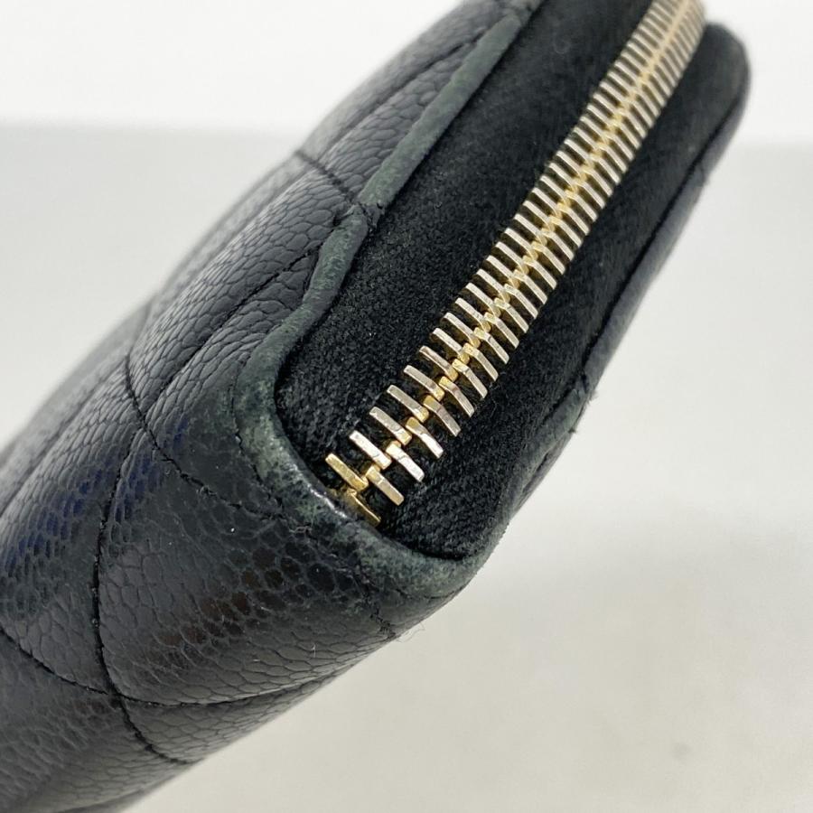 CHANEL 【5hb0843-h】シャネル 長財布 マトラッセ キャビアスキン  