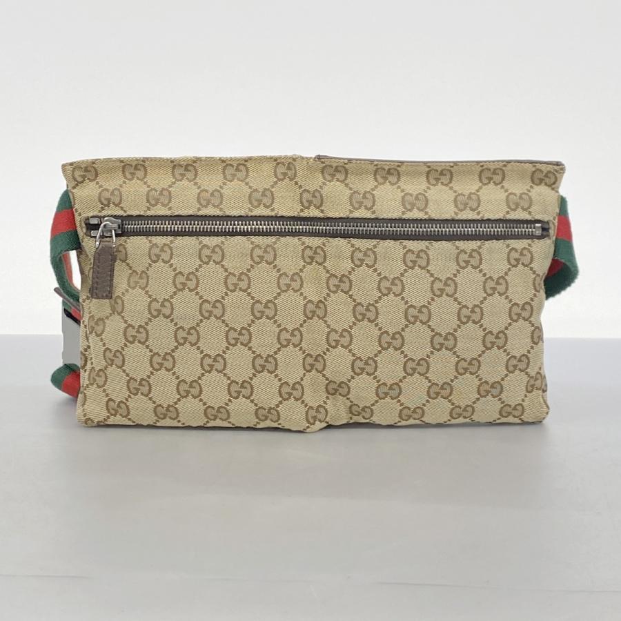 GUCCI 【5hb1016】グッチ ウエストバッグ GGキャンバス/シェリーライン 