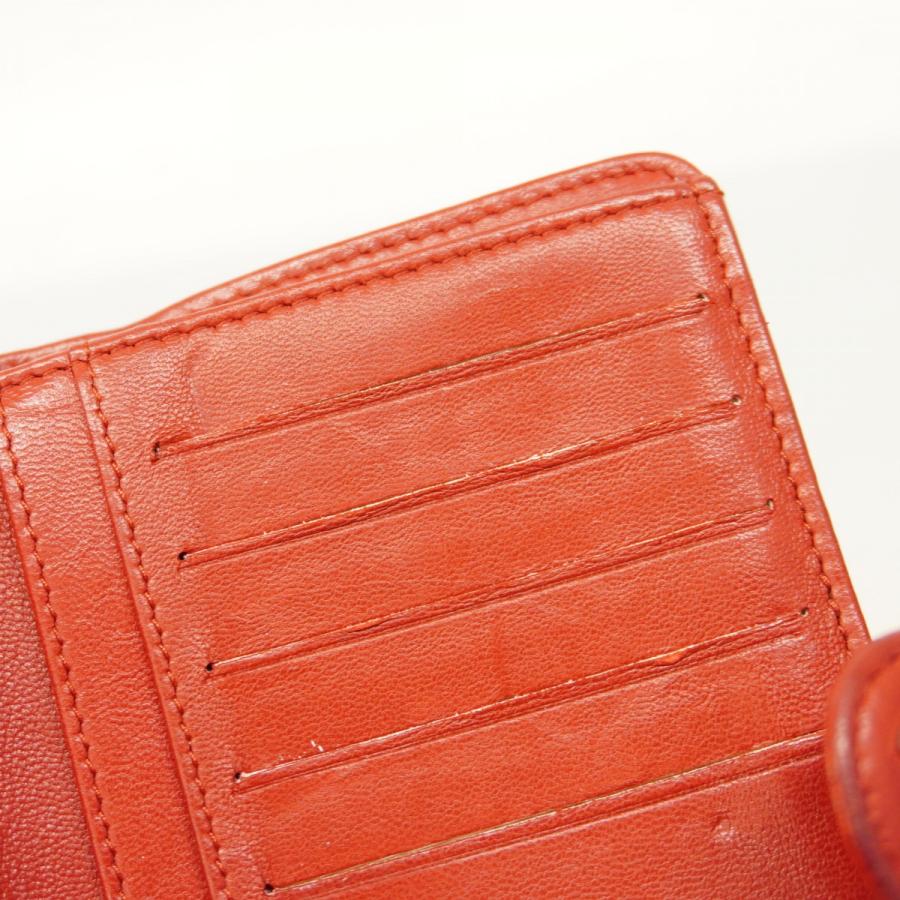 CHANEL 【5hb1160】シャネル 財布 カメリア ラムスキン ボルドー  