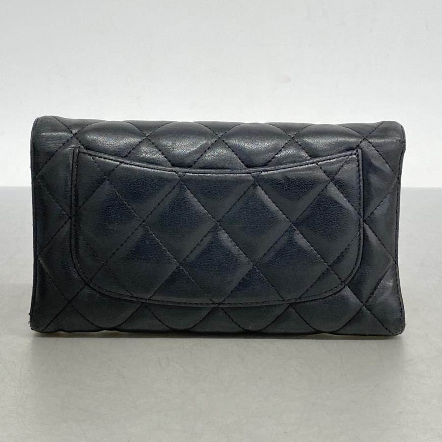 CHANEL ☆最終価格【5hb1496】シャネル 長財布 マトラッセ ラムスキン 
