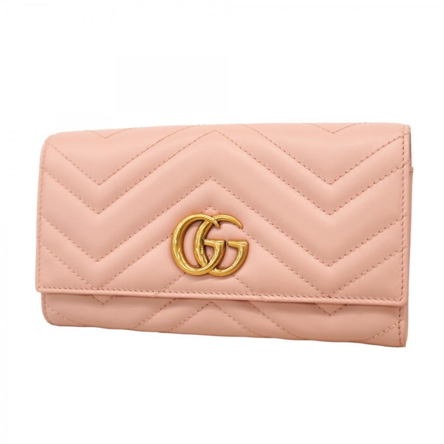 GUCCI 【5hc1740-h】グッチ 長財布 GGマーモント 443436 レザー