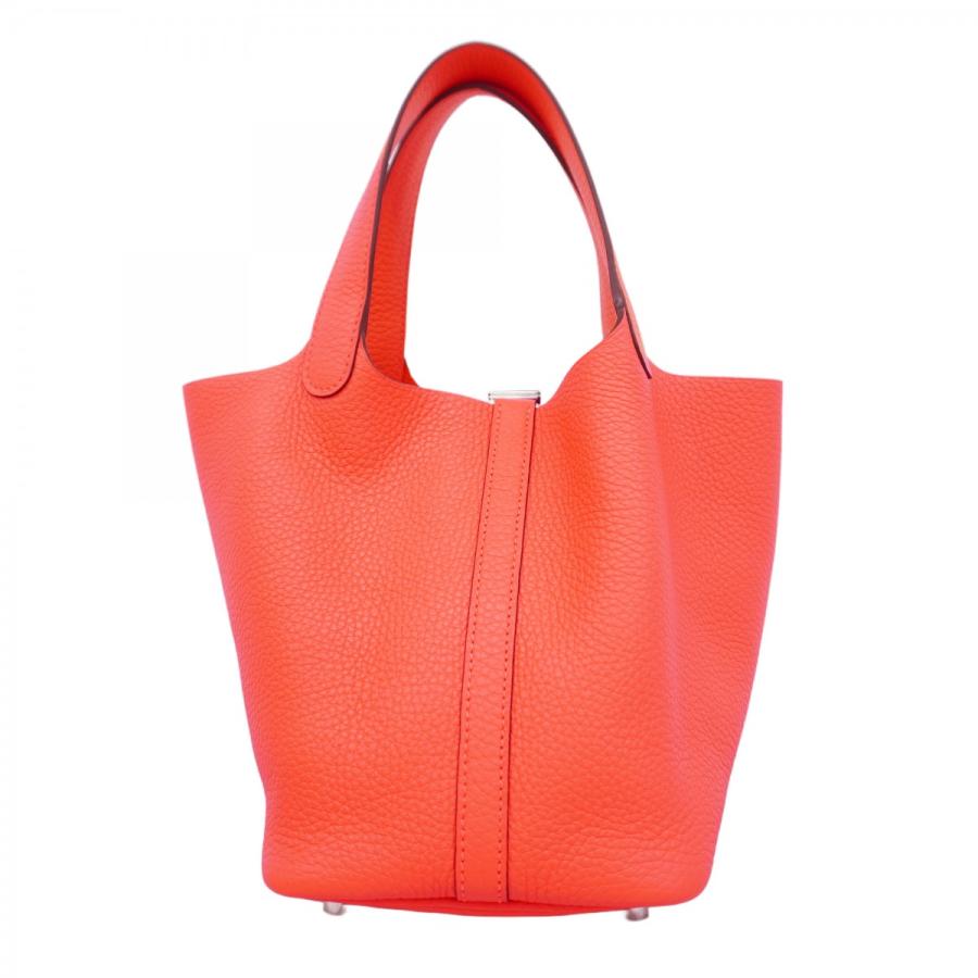 エルメス ピコタンロック PM トリヨン オレンジ ハンドバッグ