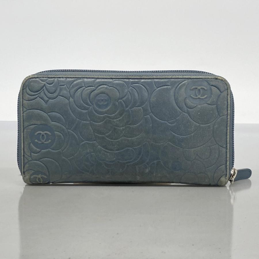 CHANEL ☆SALE【5hc2429-h】シャネル 長財布 カメリア ラムスキン 