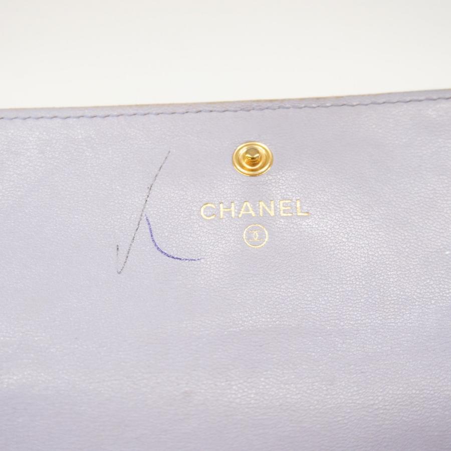 CHANEL 【5hd3271-h】シャネル 長財布 シャネル19 ラムスキン パープル  