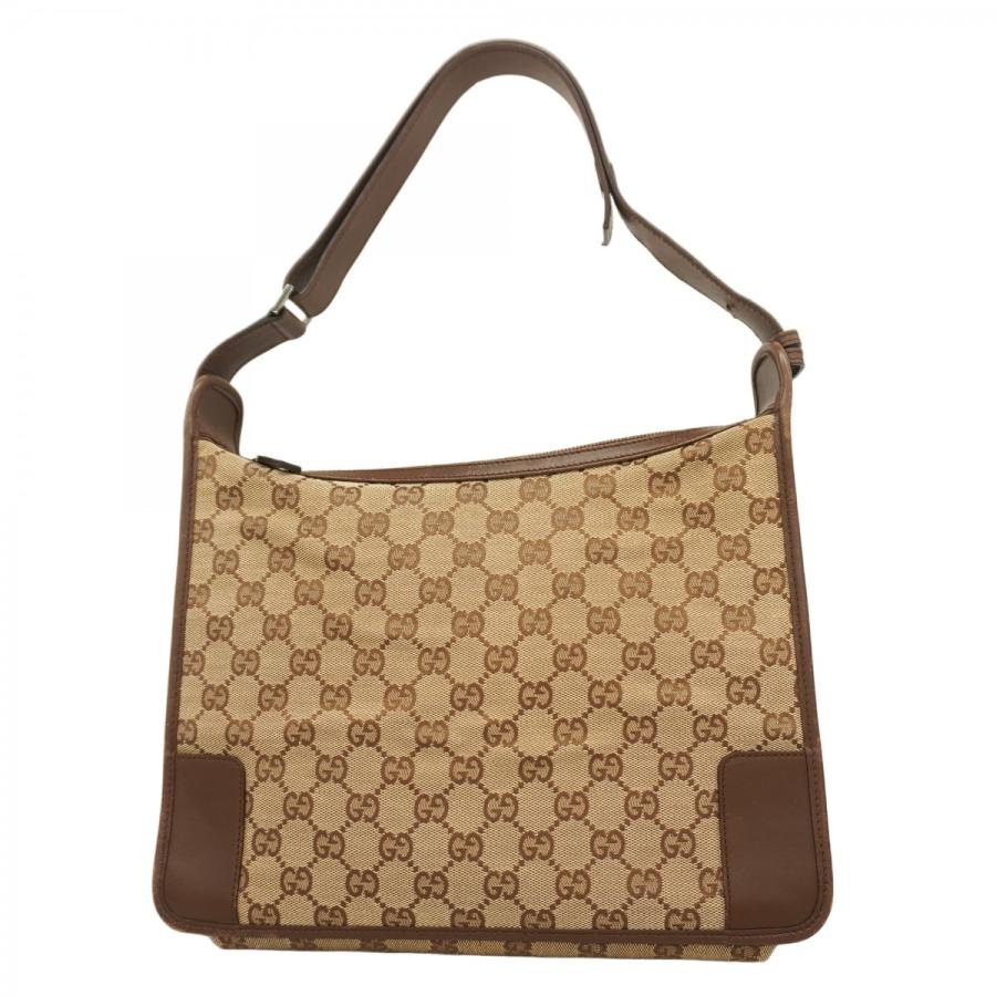 ⭐️正規品 グッチ ボディーバッグ GGキャンバスブラウン 金具 ショルダー中古♪ グッチ GUCCI ショルダーバッグ ジャンボGG キャンバス ブラウン