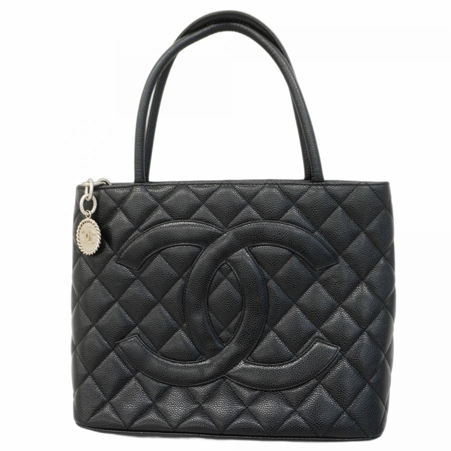 CHANEL 【5he4489-b】シャネル トートバッグ 復刻トート キャビア 