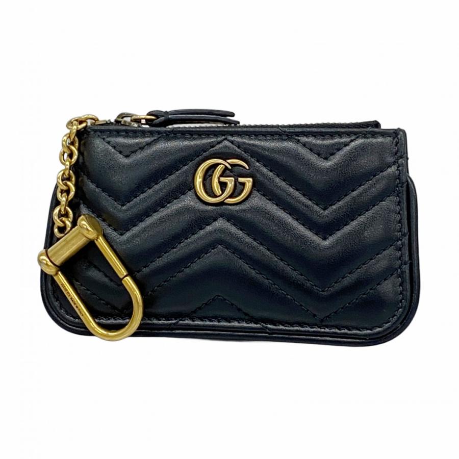 GUCCI 【5ia0890-h】グッチ コインケース GGマーモント 671773 レザー  