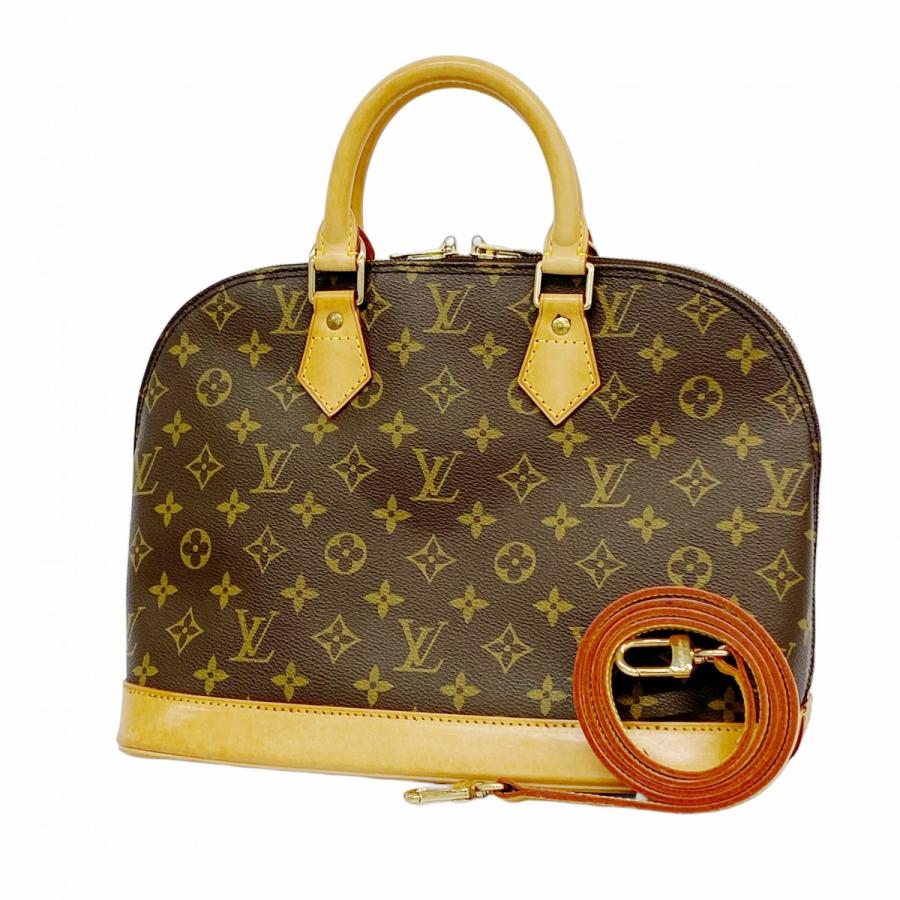 ★ルイヴィトン アルマpm ハンドバッグ モノグラム M51130 フランス ルイ ヴィトン モノグラム アルマ PM 旧型 USA製 ブラウン M51130