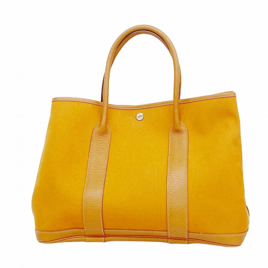 HERMES 【5ic2757】エルメス トートバッグ ガーデンパーティPM トワル 