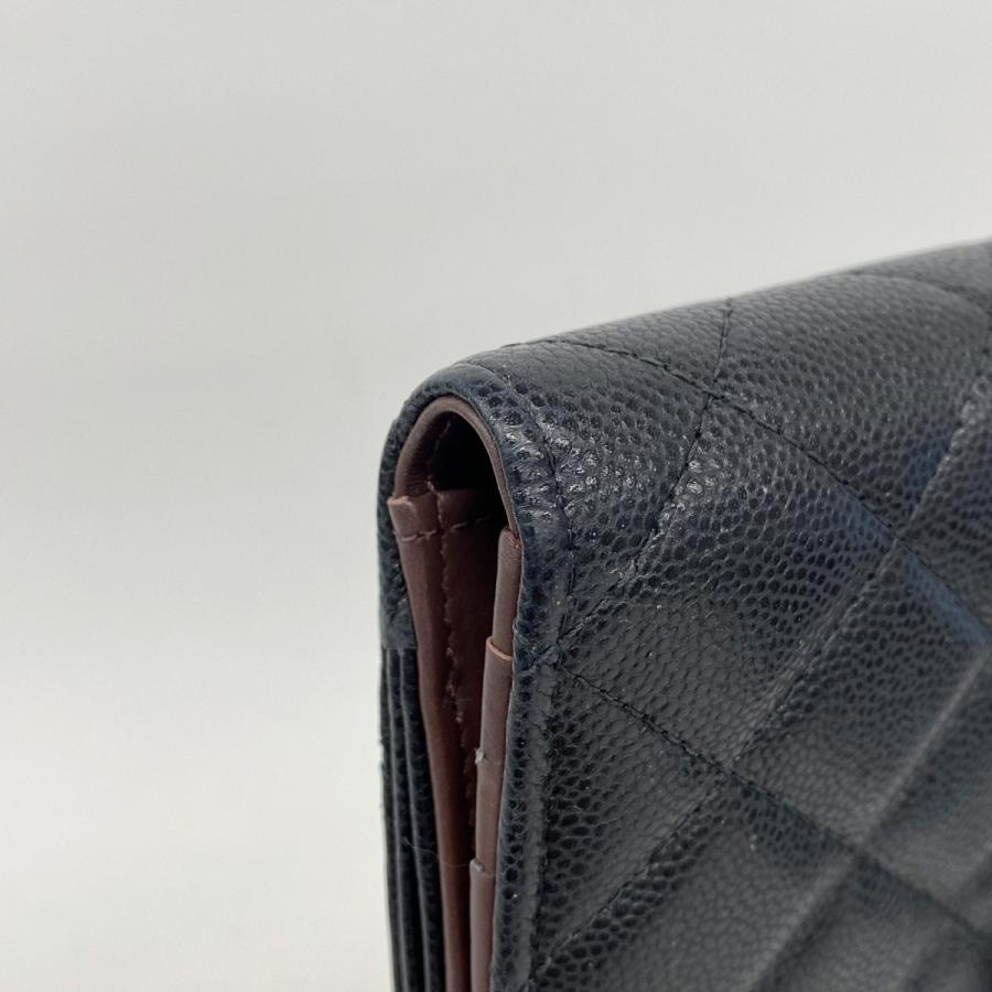 CHANEL ☆SALE【5ic3486】シャネル 長財布 マトラッセ キャビアスキン  