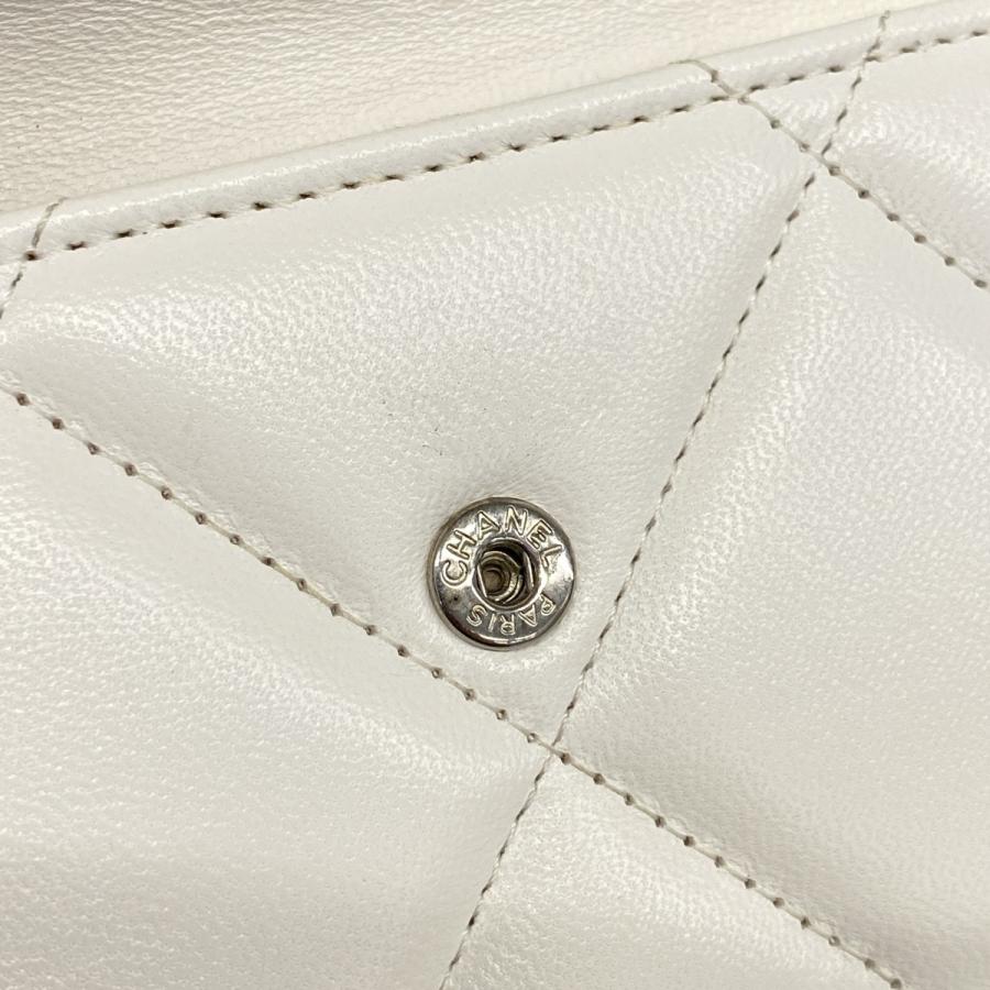 CHANEL 【5ic3961-h】シャネル 三つ折り財布 マトラッセ ラムスキン  