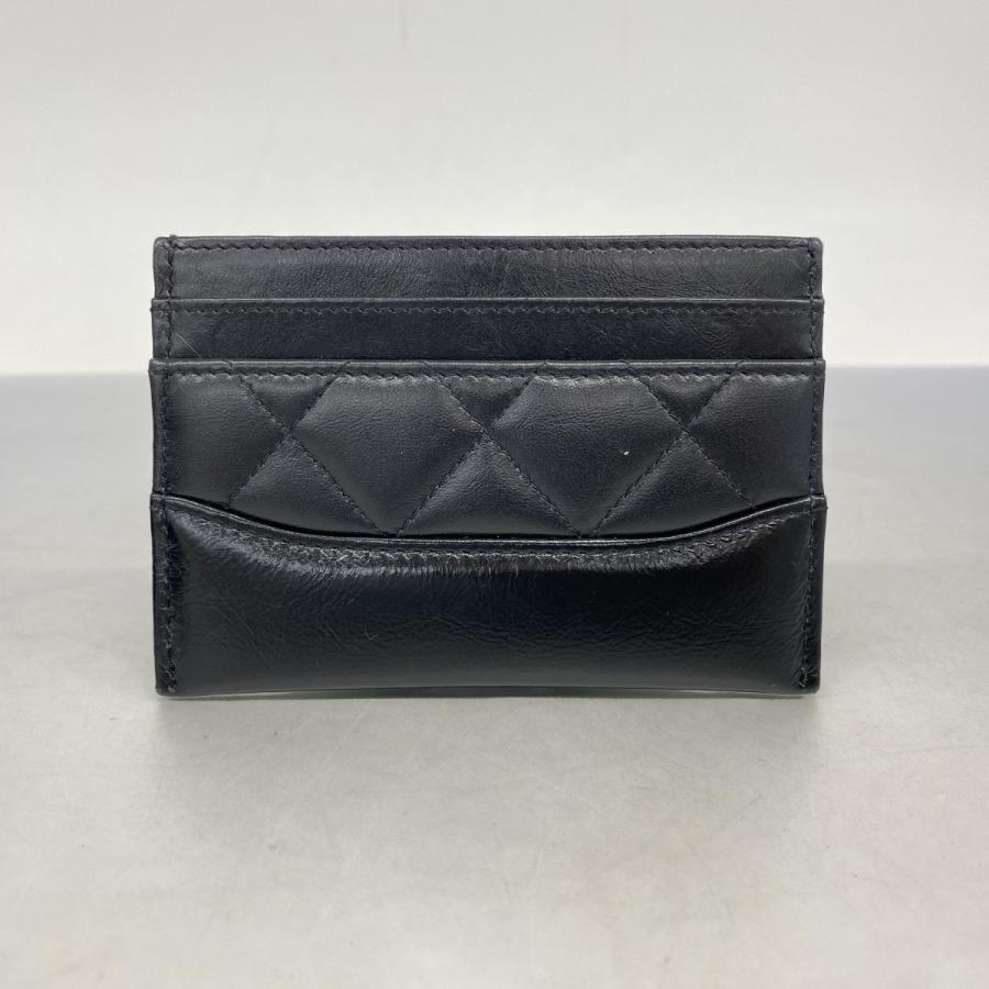 CHANEL 【5ic4072-h】シャネル カードケース マトラッセ カーフスキン  