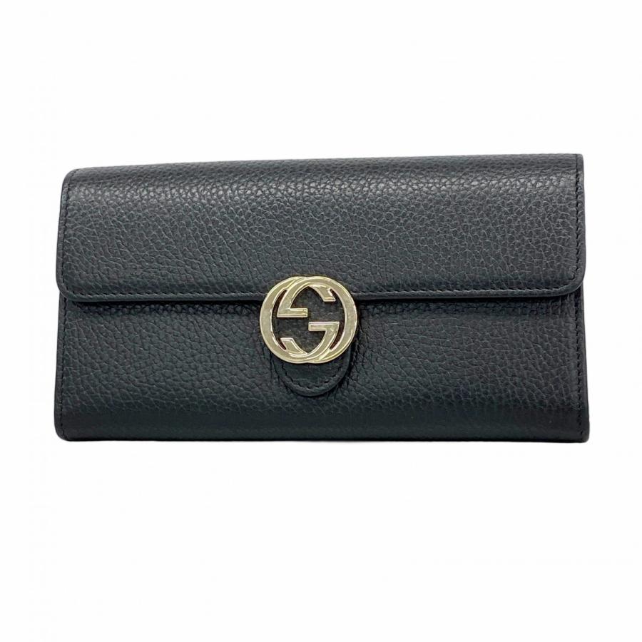 GUCCI 【5id4198-h】グッチ 長財布 インターロッキングG 615524 レザー  