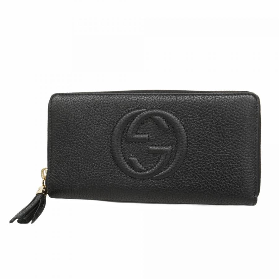 GUCCI 【5id4307-h】グッチ 長財布 ソーホー 598187 レザー ブラック  