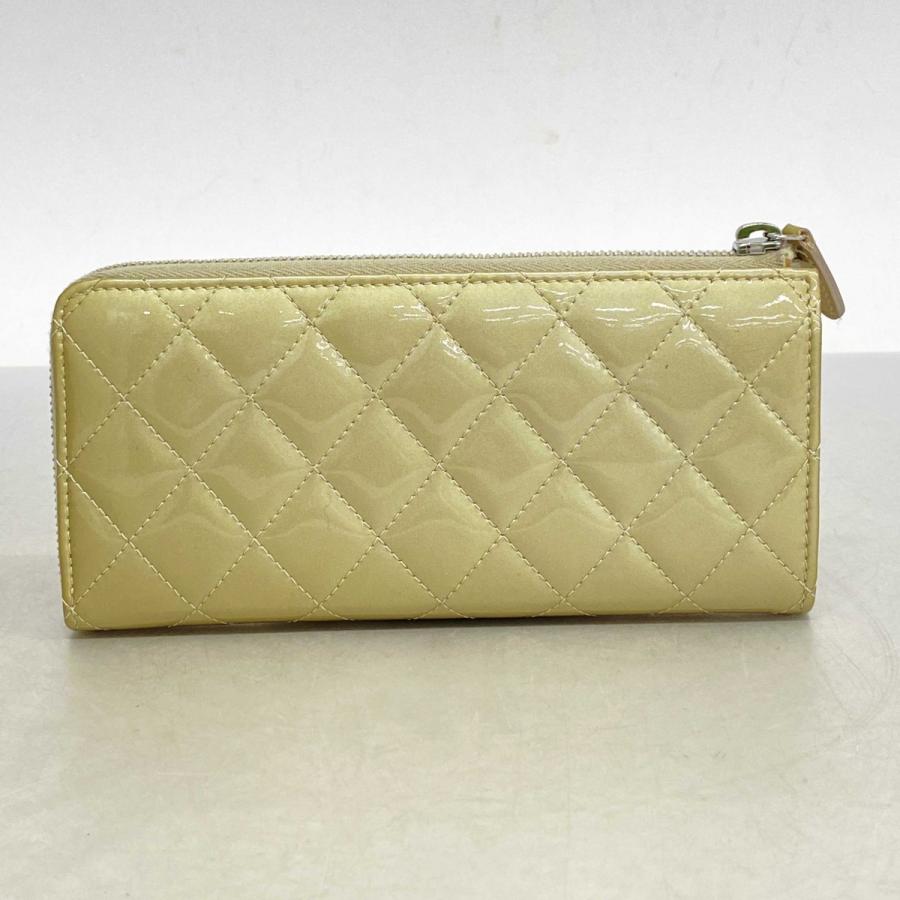 CHANEL 【5id4513】シャネル 長財布 マトラッセ パテントレザー  