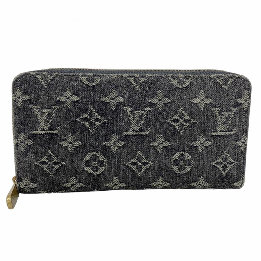 LOUIS VUITTON 【5id4677-h】ルイヴィトン 長財布 モノグラム・デニム  