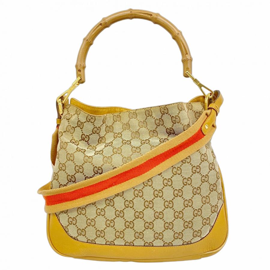 【美品】GUCCI GG柄　ショルダーバッグ GUCCI(グッチ) / ショルダーバッグ_GGプラス/PVC/ブラウン/総柄