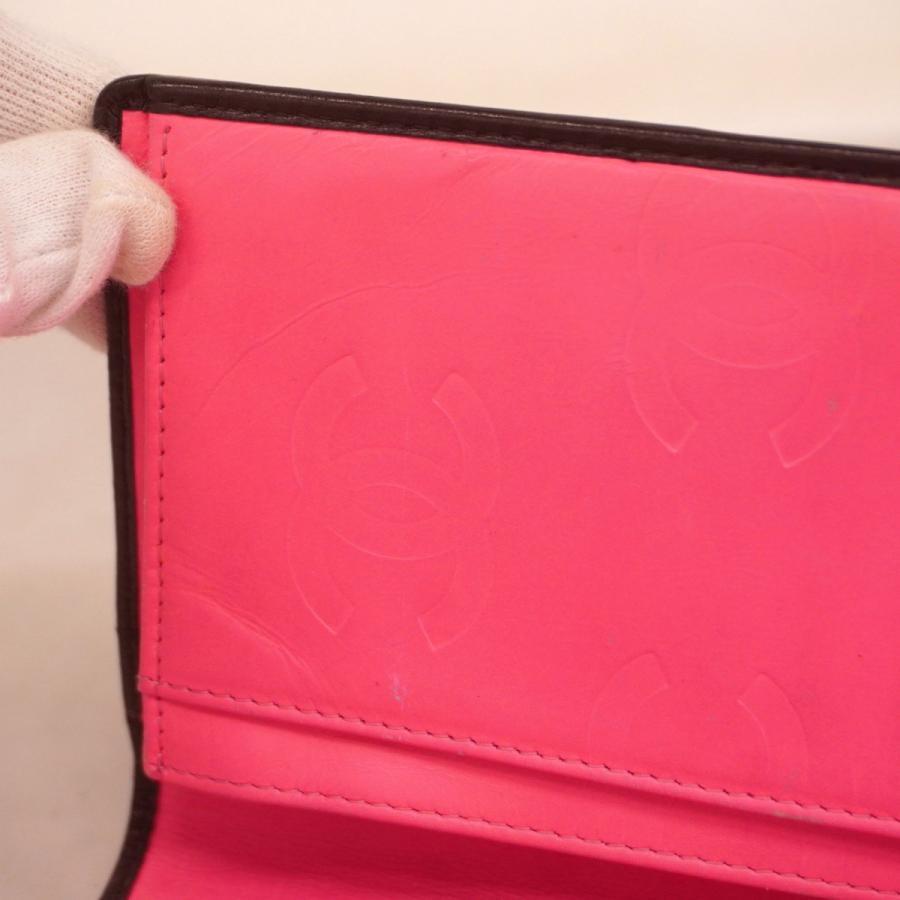 CHANEL 【5id5032】シャネル 長財布 カンボン ラムスキン ブラック  