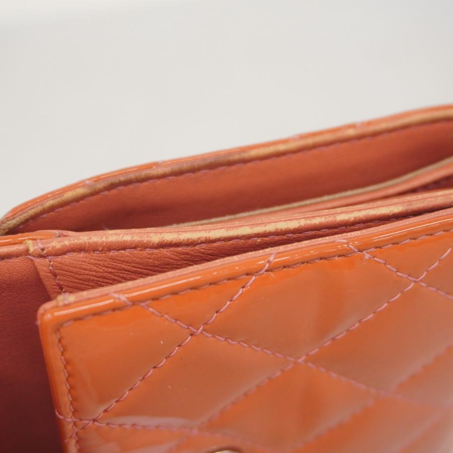 CHANEL 【5id5109】シャネル 財布 マトラッセ ブリリアント パテント  