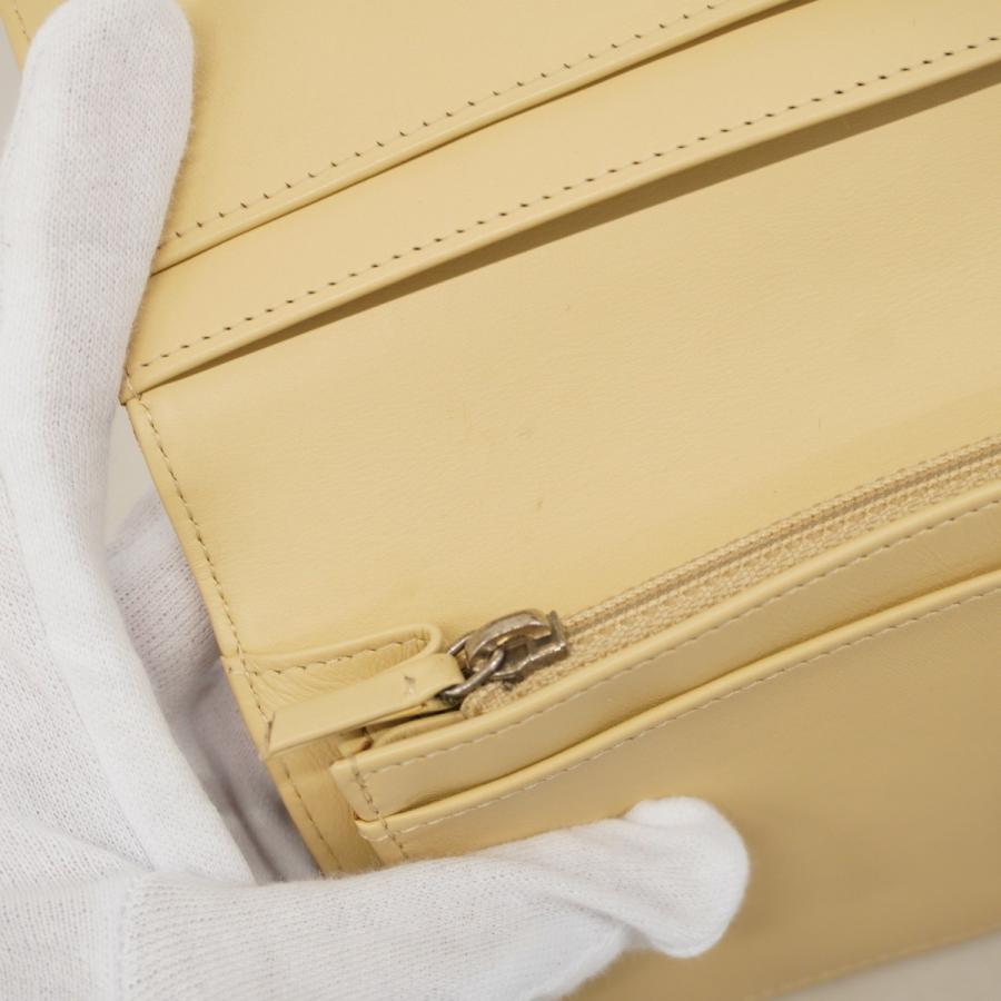 CHANEL 【5id5198】シャネル 長財布 チョコバー パテントレザー  