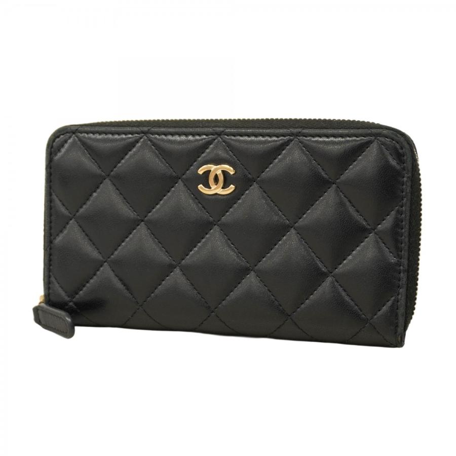 CHANEL 【5id5476-h】シャネル コインケース マトラッセ ラムスキン  