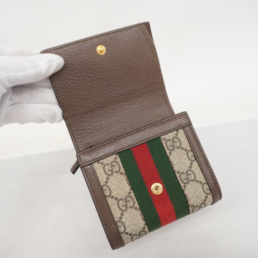 GUCCI 【5ie5768】グッチ 財布 オフィディア 598662 PVC ブラウン  