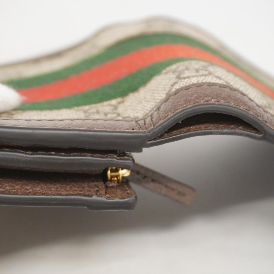 GUCCI 【5ie5768】グッチ 財布 オフィディア 598662 PVC ブラウン  