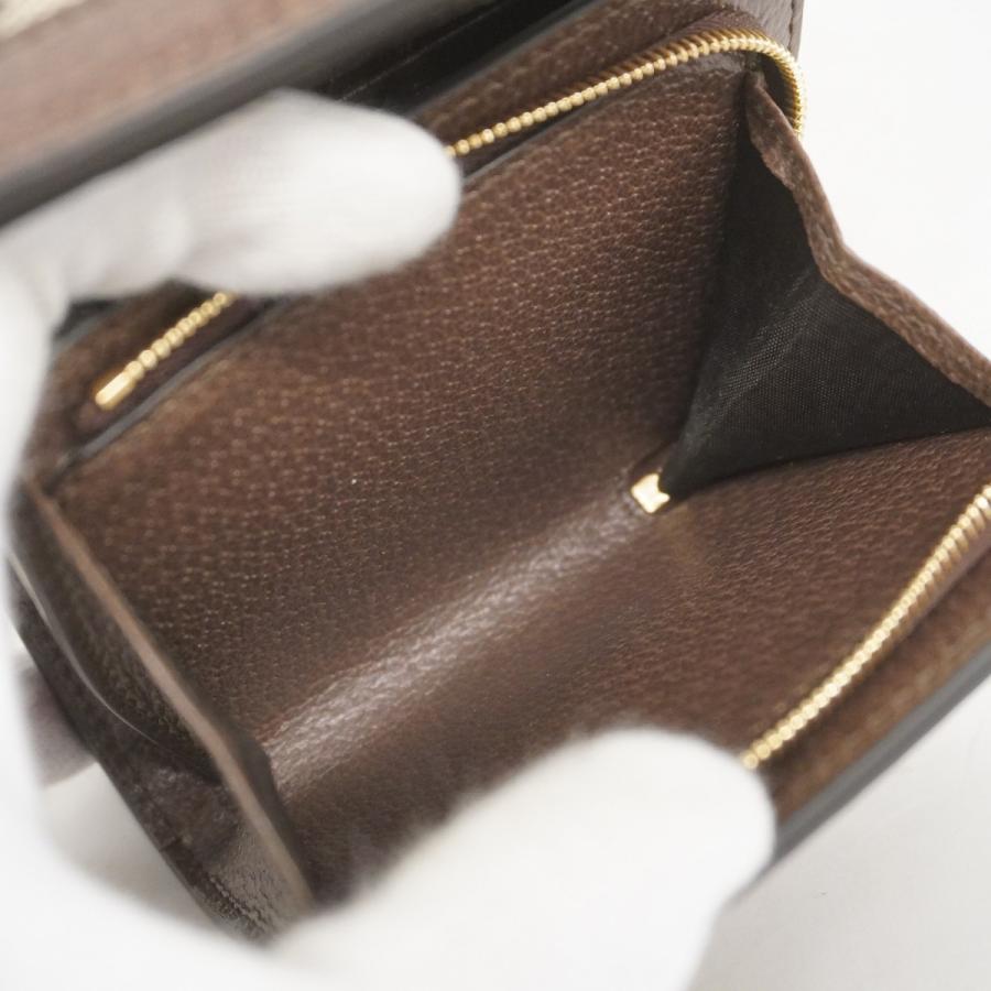 GUCCI 【5ie5768】グッチ 財布 オフィディア 598662 PVC ブラウン  
