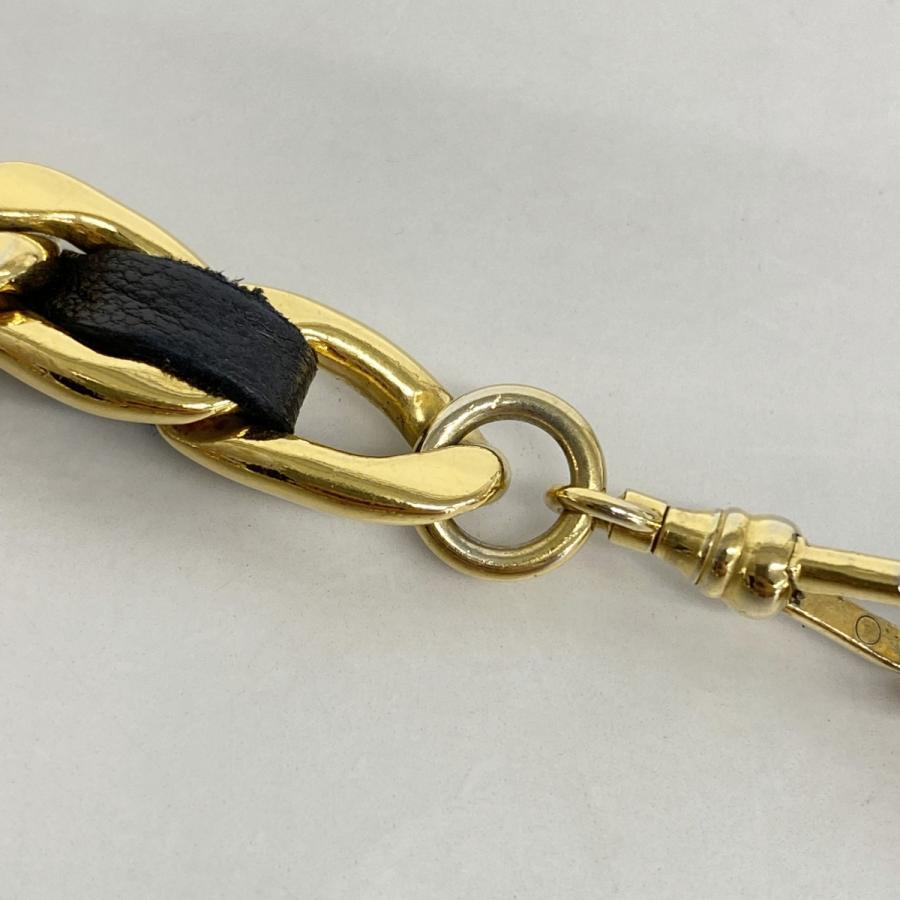 CHANEL 【5ie5853】シャネル ベルト ブラック ゴールド ゴールド金具  