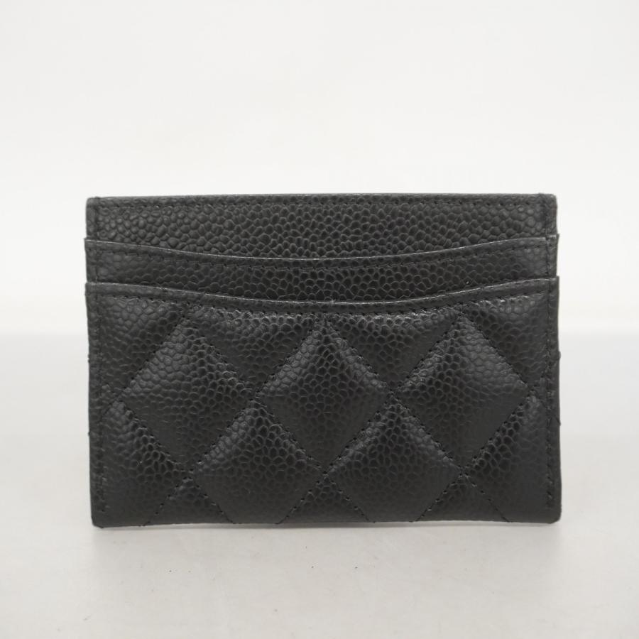 CHANEL 【5ie5875】シャネル カードケース マトラッセ キャビアスキン  