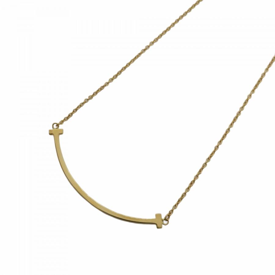 TIFFANY&Co. 【5jbb0490】ティファニー ネックレス Tスマイル K18YG  