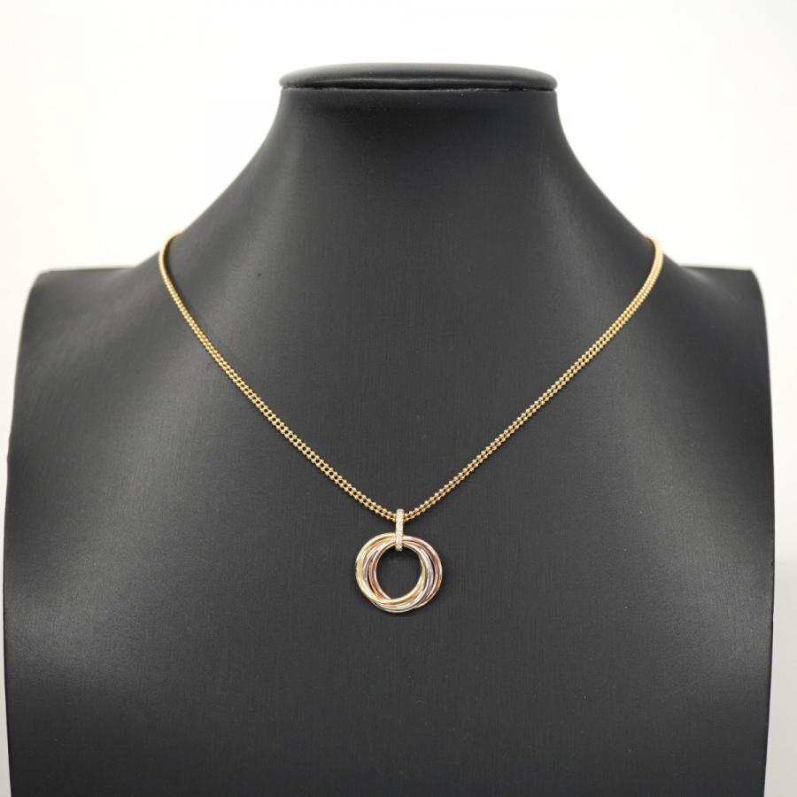 Cartier 【5jbb1003】カルティエ ネックレス トリニティ K18YG 