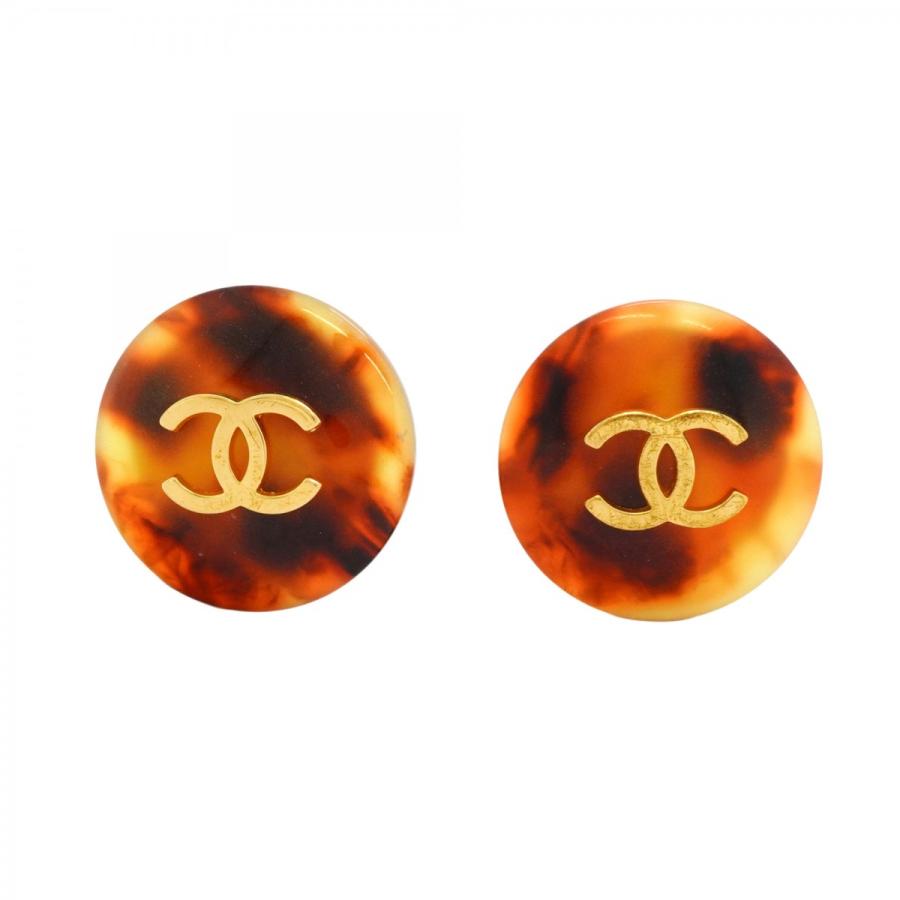 CHANEL 【5jcb0208】シャネル イヤリング ヴィンテージ ココマーク 丸 