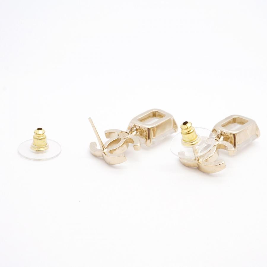 CHANEL 【5jcb0435】シャネル ピアス ココマーク スクエア GPメッキ 