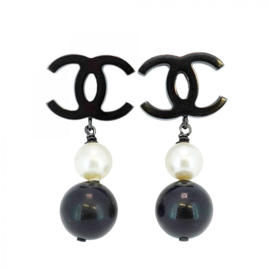 CHANEL - CHANEL シャネル ココマーク フェイク パール ピアス