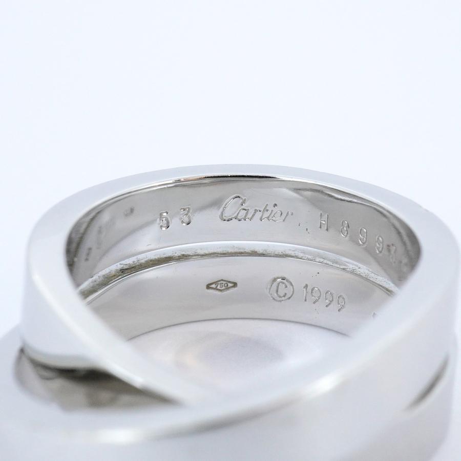 Cartier 【5jcb0777】カルティエ リング パリ K18WG ホワイトゴールド  