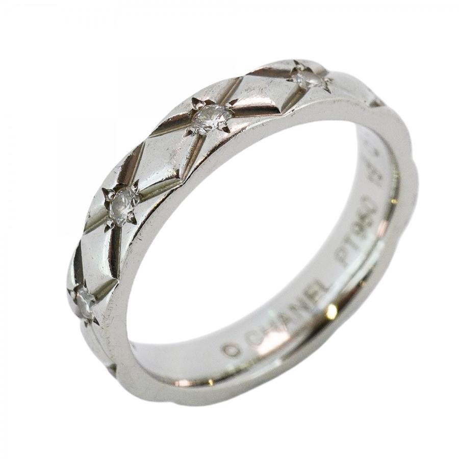 CHANEL 【5jcb0841】シャネル リング マトラッセ 10PD Pt950 プラチナ  