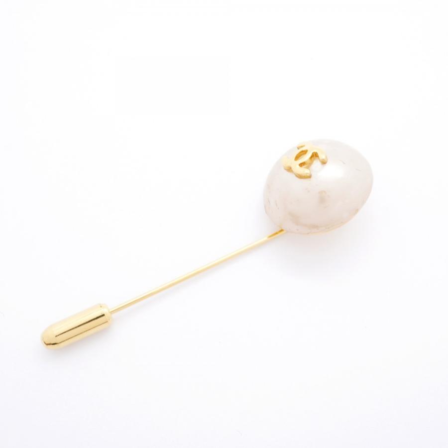 CHANEL 【5jcb0943】シャネル ピンブローチ ヴィンテージ ココマーク  