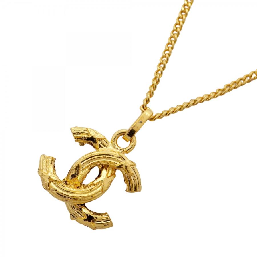 CHANEL 【5jdb0125】シャネル ネックレス ココマーク GPメッキ  