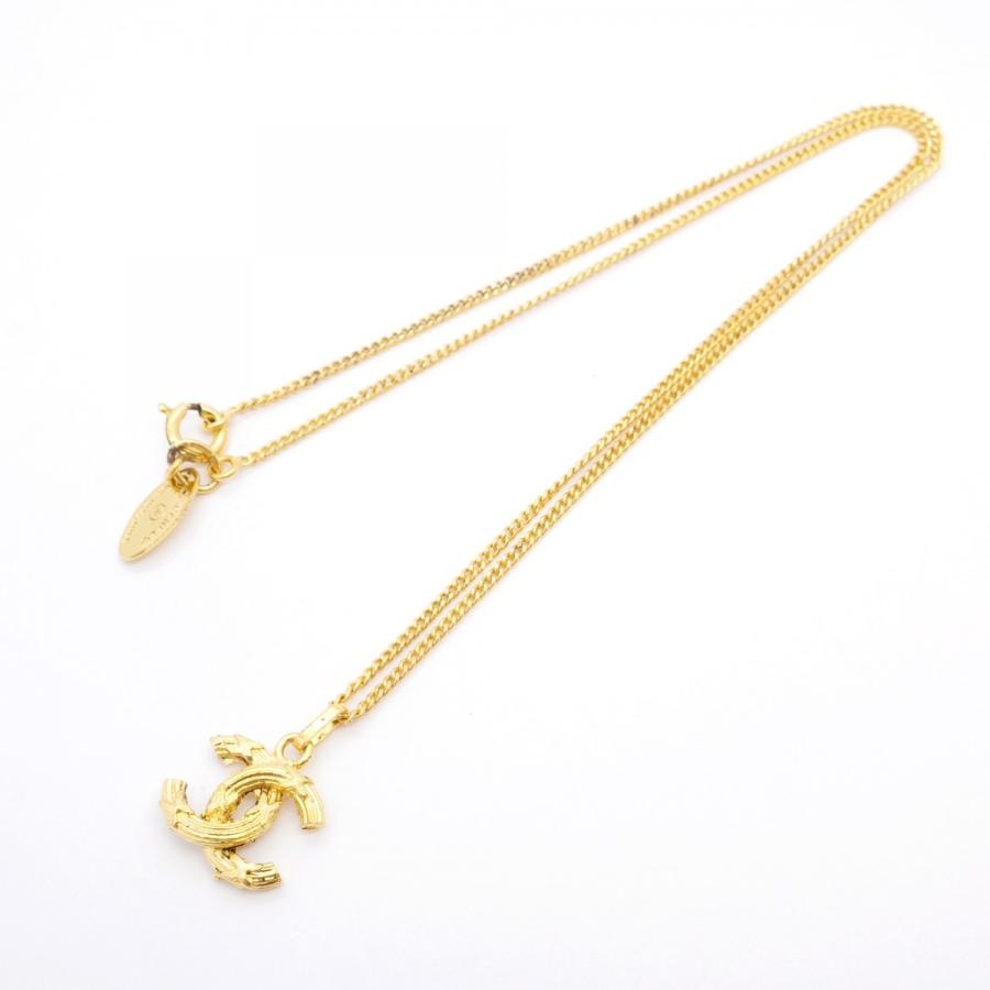 CHANEL 【5jdb0125】シャネル ネックレス ココマーク GPメッキ  