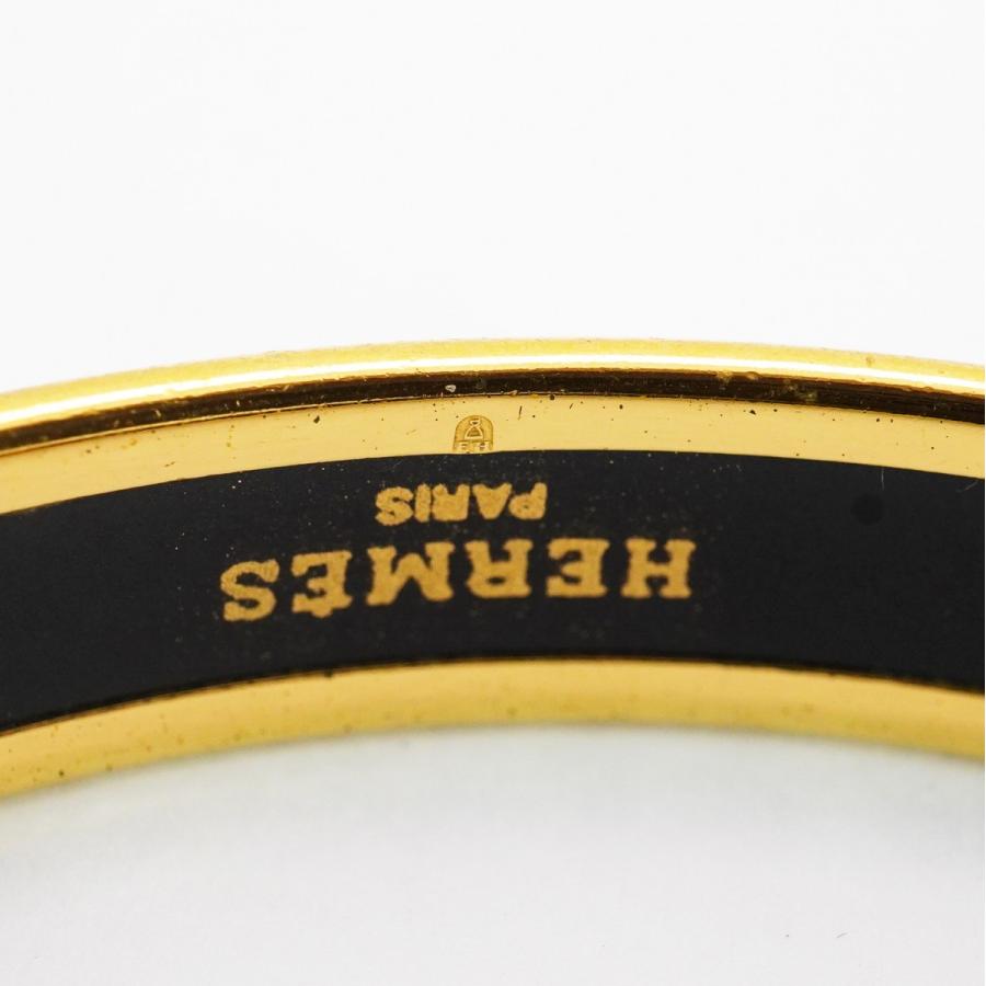 HERMES 【5jdb0184】エルメス バングル エマイユPM GPメッキ HERMES 【5jdb0184】エルメス バングル エマイユPM GPメッキ