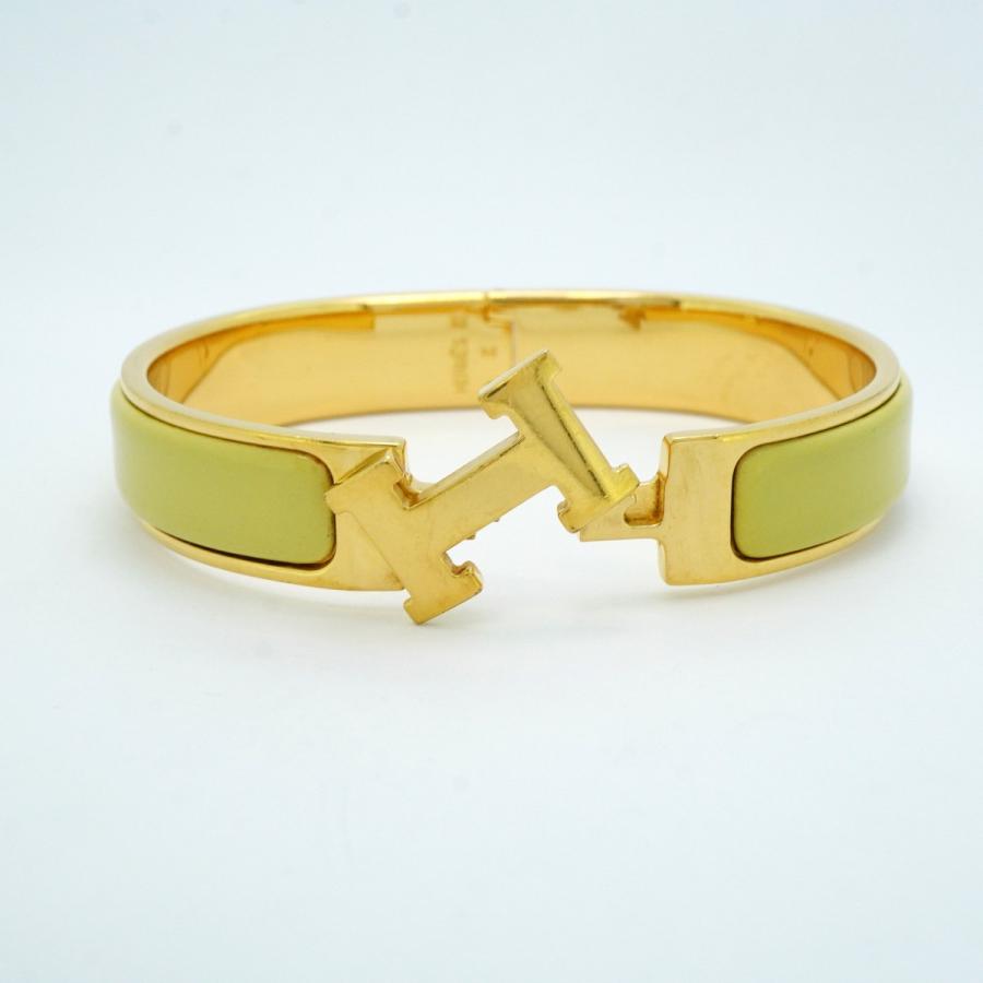 HERMES 【5jdb0203】エルメス バングル クリッククラックPM GPメッキ  