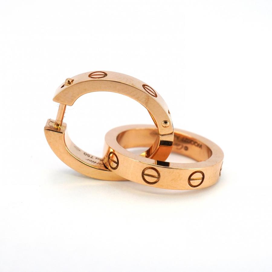 Cartier ☆SALE【5jdb0233】カルティエ ピアス ラブ セミパヴェ Cartier ☆SALE【5jdb0233】カルティエ ピアス ラブ セミパヴェ