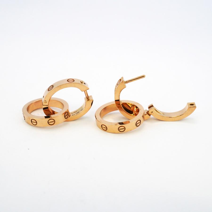 Cartier ☆SALE【5jdb0233】カルティエ ピアス ラブ セミパヴェ Cartier ☆SALE【5jdb0233】カルティエ ピアス ラブ セミパヴェ