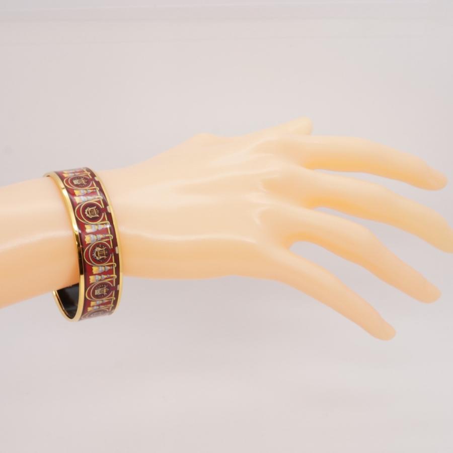 HERMES 【5jdb0240】エルメス バングル エマイユGM GPメッキ HERMES 【5jdb0240】エルメス バングル エマイユGM GPメッキ