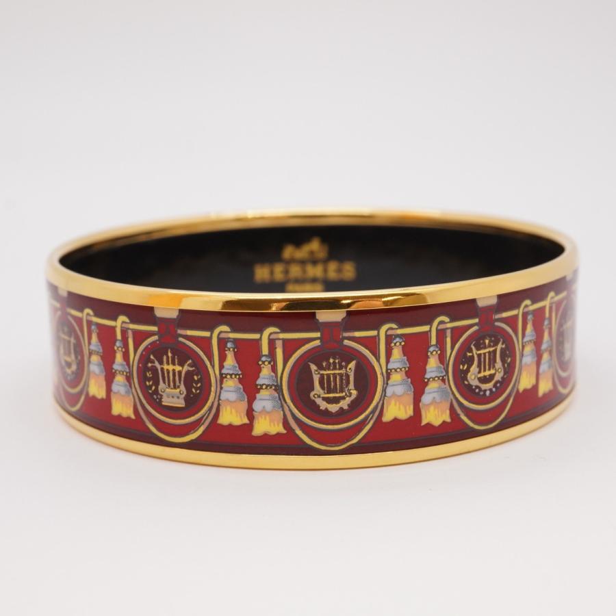 HERMES 【5jdb0240】エルメス バングル エマイユGM GPメッキ HERMES 【5jdb0240】エルメス バングル エマイユGM GPメッキ
