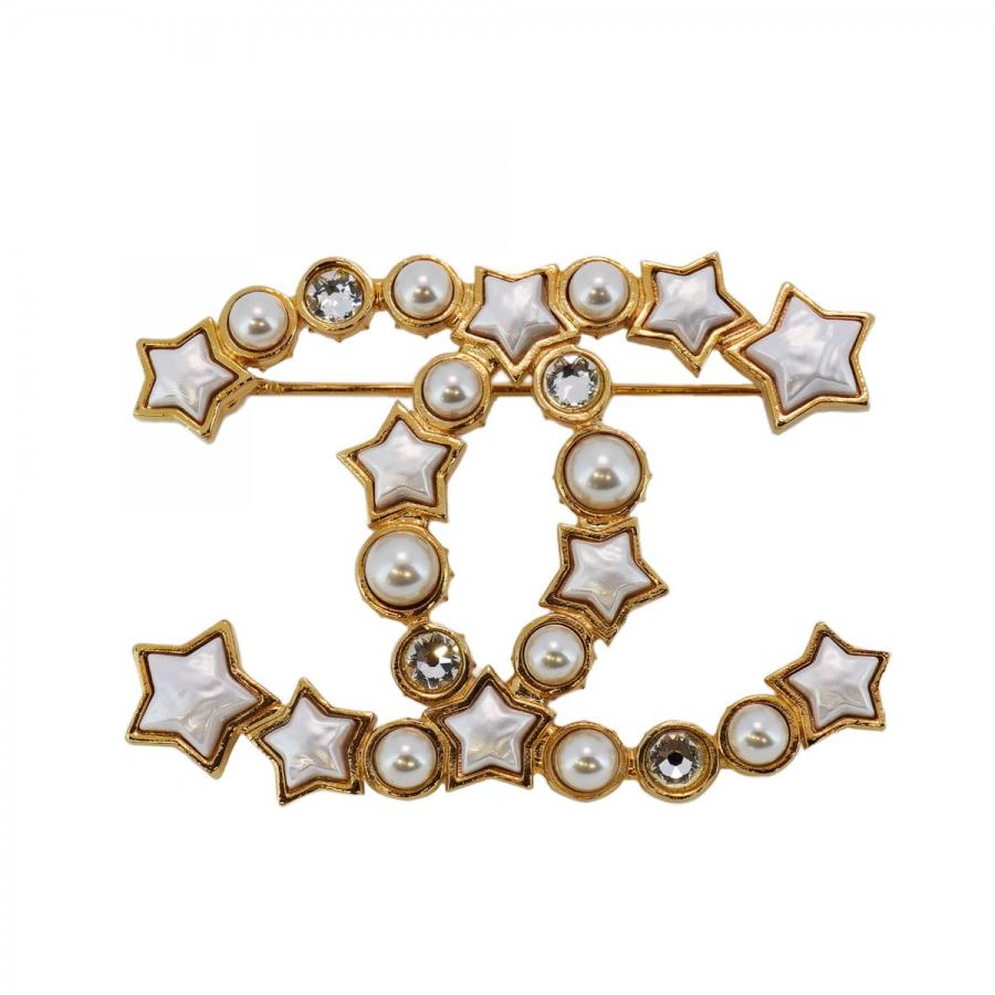 CHANEL 【5jdb0546】シャネル ブローチ ココマーク 星形 スター CHANEL 【5jdb0546】シャネル ブローチ ココマーク 星形 スター