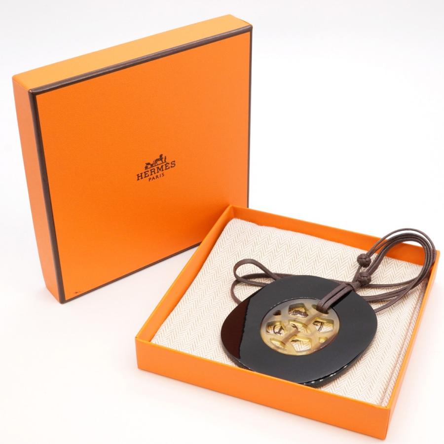 HERMES 【5jdb0804】エルメス ネックレス リフト バッファローホーン  