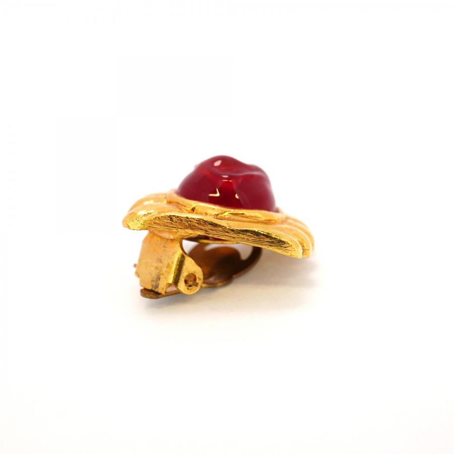 CHANEL 【5jdb0833】シャネル イヤリング ヴィンテージ スクエア GP  