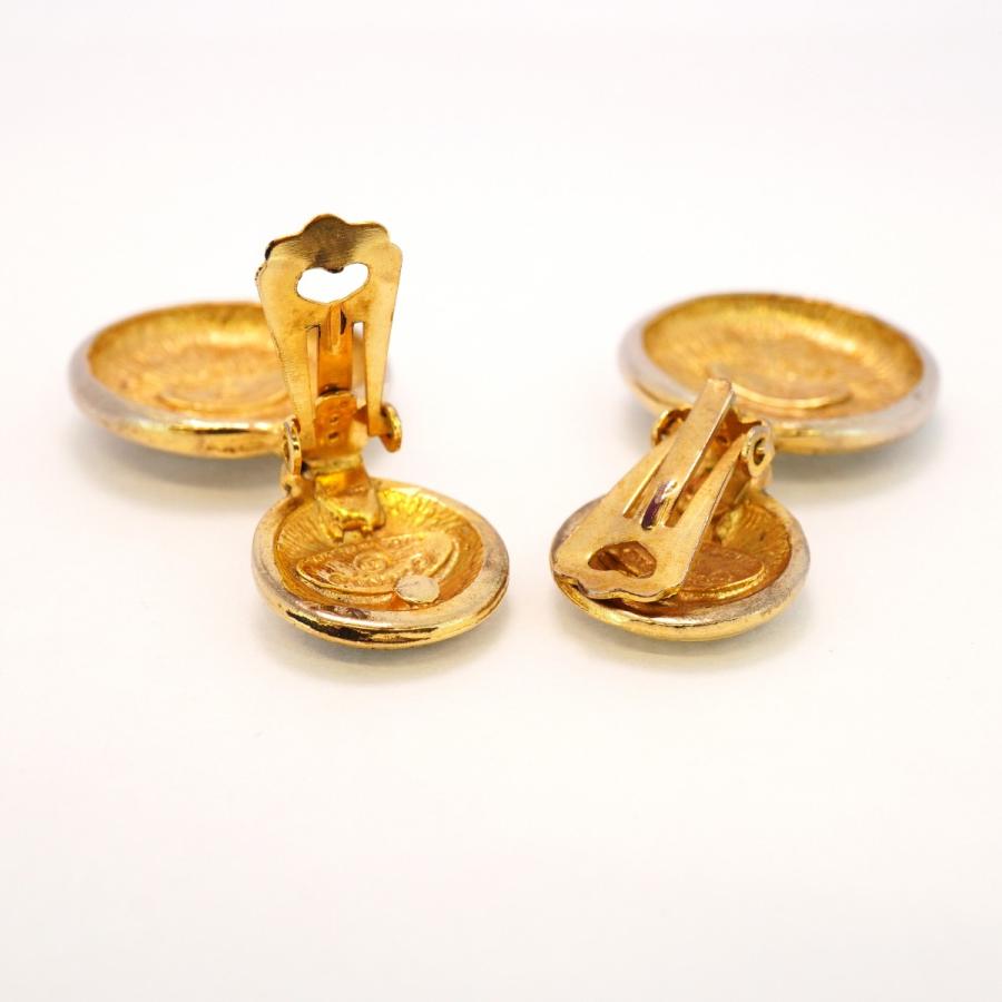 CHANEL 【5jdb0834】シャネル イヤリング ヴィンテージ ココマーク 丸  